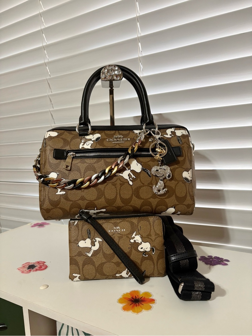 Coach X Peanuts Rowan Satchel & Wristlet Set (Limited Edition)